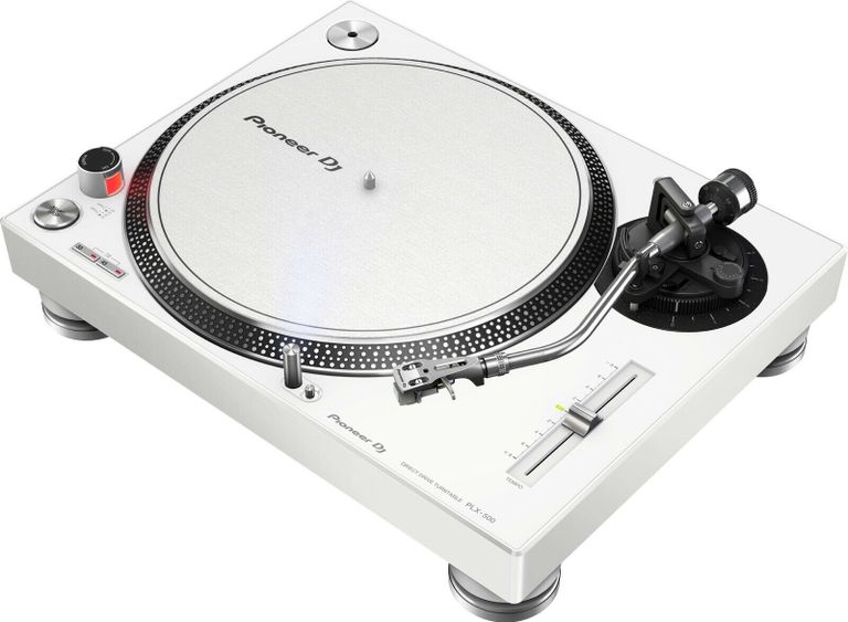 White Pioneer PLX 500 Turntable - stock photo